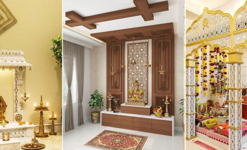 Plywood Pooja Mandir Designs For Home 0